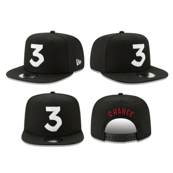 New Era Other - Chance The Rapper 3 Hat Black & White Logo 9Fifty Snapback Cap New Era